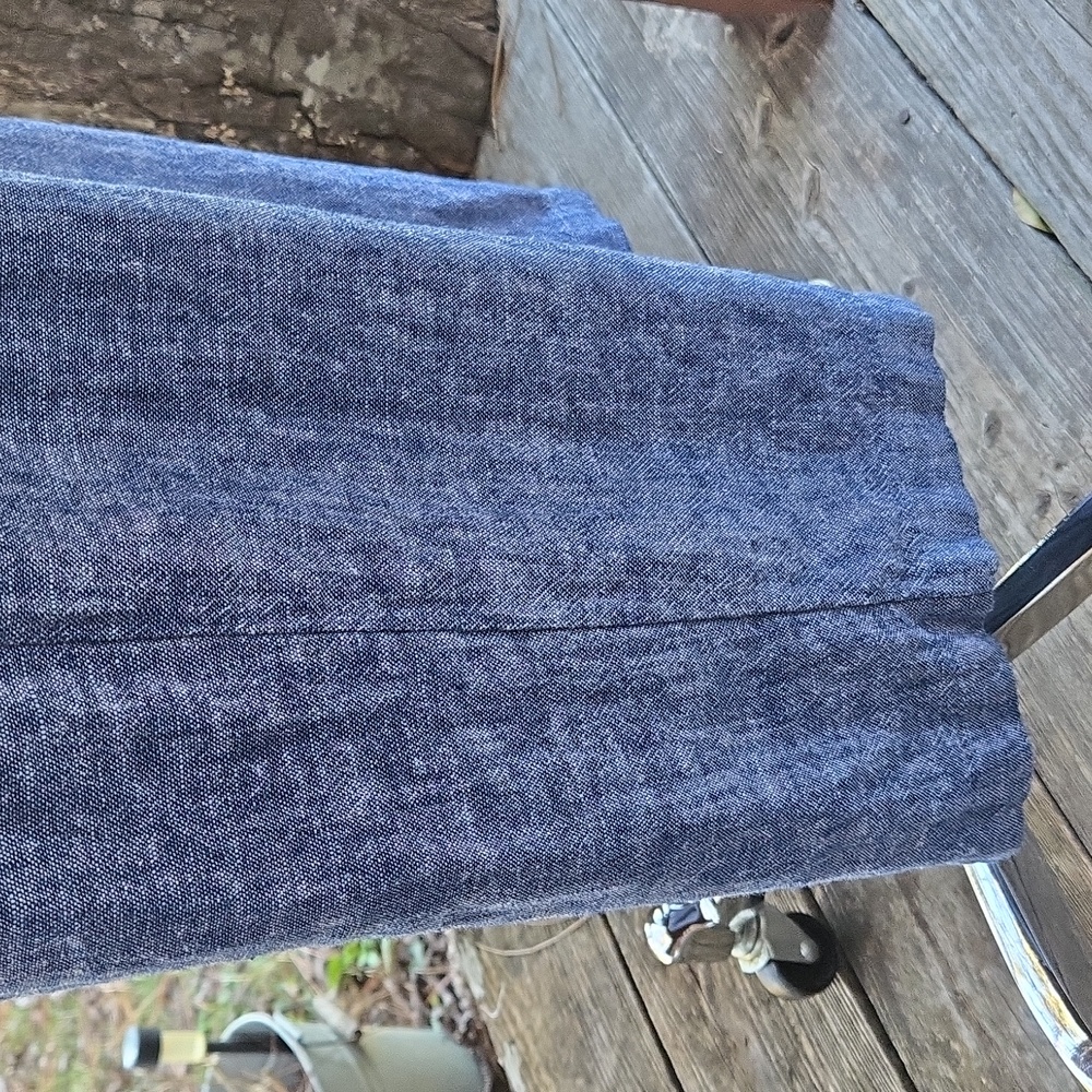 Old Navy Indigo Blue Linen Blend Jumpsuit Size Medium - Picture 8 of 17